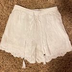 Blue Rain Lace White Shorts Photo 0