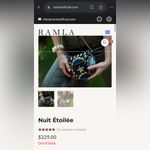 $229 Retail: New and Rare RAMLA “Nuit Étoilée” Mosaic Handbag Gold Photo 4
