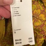 Urban Outfitters NWT  Puff Sleeve Crop Top Smocking Ditsy Floral S Yellow Boho Photo 9