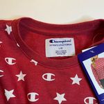 Champion  Logo and Stars Pattern Printed Cropped Sweatshirt Photo 2
