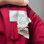 David's Bridal Vtg ‎ Strapless Formal Dress Gown Red Floral Beaded Elegant Party Photo 5