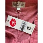 Wildfox  Norah Palm Tree Embroidered Pink Sweatshorts Size L Photo 2