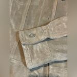 Jill Stuart  Italy Genuine Leather Suede‎ Trucker Jacket size small Photo 5