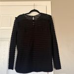 Parker  Long Sheer Sleeve Ruffle Top Blouse Photo 5