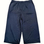 Eileen Fisher NEW  Black Wide Leg Pull On Pants Organic Cotton Womens Plus 2X NWT Photo 0