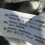 ZARA Basics Cable Knit Balloon Sleeve Sweater Gray & Cream Size M Photo 5