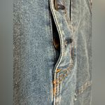 Japan GU Blue Wash Denim Jean Button Front Midi Skirt, Size Medium Photo 2