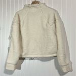 SO  The Cozy Pullover Sherpa Fleece 1/4 Zip White S NWT Athleisure Cottagecore Photo 4