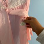 sabrina carpenter inspired vintage baby doll style blouse pink with lace detail Size M Photo 5