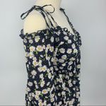 ASOS Design Maternity Bardot Smocked Babydoll Dress Black Size undefined Photo 5