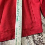 Eileen Fisher  L Wool Blazer Cardigan Notch Collar Red Photo 4