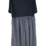 Bloomchic  Womens Dress A Line Button Detail V Neck Floral Black 18-20 Photo 1