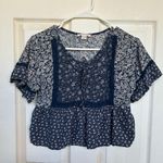 American Eagle  Crop Top Boho Floral Photo 0