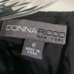 Donna Ricco  NY Black Ruffle Scoop Neck Dress 8 Photo 1