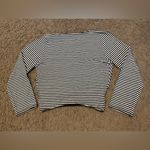 Hollister V-Neck, Cropped, Wrap Cut-Out Mid-Sleeve Top Photo 2