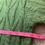 Aran Crafts Ireland 100% merino wool toggle cardigan sweater green sz XS Photo 3