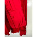 Lane Bryant 22/24 Womens Button Down Shirt Top Red Long Sleeves Cotton Spandex C Photo 6