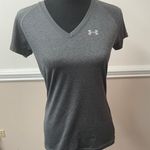 Under Armour Grey Semi-Fitted Heatgear V-neck Tee Shirt Photo 0