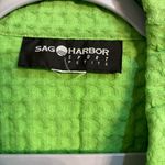 Sag Harbor  womens waffle knit shirt jacket green petite XXL Photo 2
