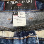 Guess Vintage 80s Blue Distressed High Waisted Mom Jeans Size 27 Photo 3