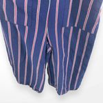 Universal Threads UNIVERSAL THREAD Blue Red Striped Sleeveless Jumpsuit Photo 4