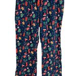 Old Navy  MEDIUM Blue Christmas Holiday Pajama Pants Bottoms Elastic Waist Photo 1