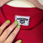 Lee ✨ Vintage  Red Iowa Crewneck Sweatshirt Large Photo 2