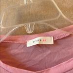 Better Be  Pink Short Sleeve Knot Top large Photo 1