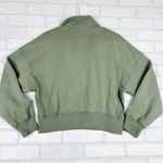 Abercrombie & Fitch  Soft Max Essentials Essential Sunday Half-Zip Sage Sz Small Photo 9