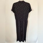 J.Jill Side Slit Waist Tie Ditsy Floral Jumpsuit Size S Photo 5