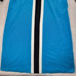 Vanity Fair VTG House Coat Womens 42 Blue Velour Stripe Thick Warm Zip Up Robe Photo 9