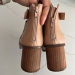 DV by Dolce Vita Drako Strapy Ankle Boots 8 Tan Booties Stacked Heel Vegan Photo 11