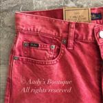 Polo Ralph Lauren Jeans Callen High Rise Cropped, Red Size 27R New w/Tag Photo 11