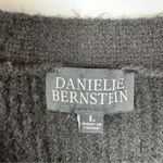 Danielle Bernstein  Black Oversized Cropped Cardigan Size Large Photo 2
