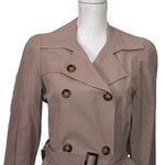 Cinzia Rocca Icons Double Breasted Belted Trench Coat Tan Women’s Size 4 Photo 2