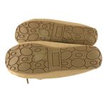 True Soft Womens Moccasin Flats Faux Suede Faux Fur Lined Beige Size 6 Tan Photo 3
