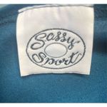 Sassy Sports Women's Vintage Teal Green Gold Floral Long Sleeve Crewneck Sweatsh Size XL Photo 3