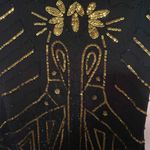 BEYONDBABE WO SIZE XL Elegant Black and Gold SEQUINS FLAPPER Women's STYLE Dress Photo 4