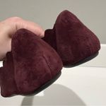 Adrienne Vittadini  Fox scalloped pointy toe flats, suede leather maroon 7.5 Photo 8