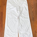 J.Crew Factory Wide Leg‎ Drapey denim trouser jeans white size 32 NWT Photo 0