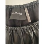 Dolce Cabo Black Faux Leather Women Oversized Top Sz M Size M Photo 3