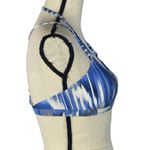 Athleta XX-Small Blue Wailea Swim Bikini Top Strappy Striped UPF 50+ Padded Cups Photo 1