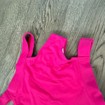 Andrea Iyamah High Waisted Cut Out Strappy Bikini Bottoms Size M Hot Pink - NWT Photo 3