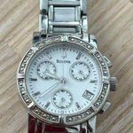 Bulova  Diamond Chronograph Ladies Watch Mother of Pearl Dial Stainless Bracelet Photo 3
