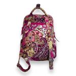 Vera Bradley  Very Berry Paisley Small Backpack Bag Plum & Pink Retired‎ 12" X 9" Photo 1