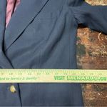 Ralph Lauren Vintage  Navy Double Breasted Wool Blazer Peak Lapel Gold‎ Buttons 6 Photo 8