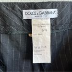 Dolce & Gabbana  Women’s Black Pinstripe Wool Trousers Size 42 IT Photo 4