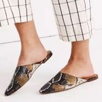 Madewell  Remi Mule Spiced Cider Snake Print Photo 0