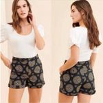 Anthropologie Maeve‎ by  Black Abstract City Shorts size 0 Photo 1