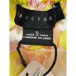 Sanctuary  Linen Blend Floral Cami Top Large Multicolor Square Neck Cut Out NWT Photo 8